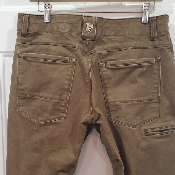 Kuhl Free Ryder Eurotwill Brown Men's Khaki Chinos 33x 28 - Picture 8 of 12